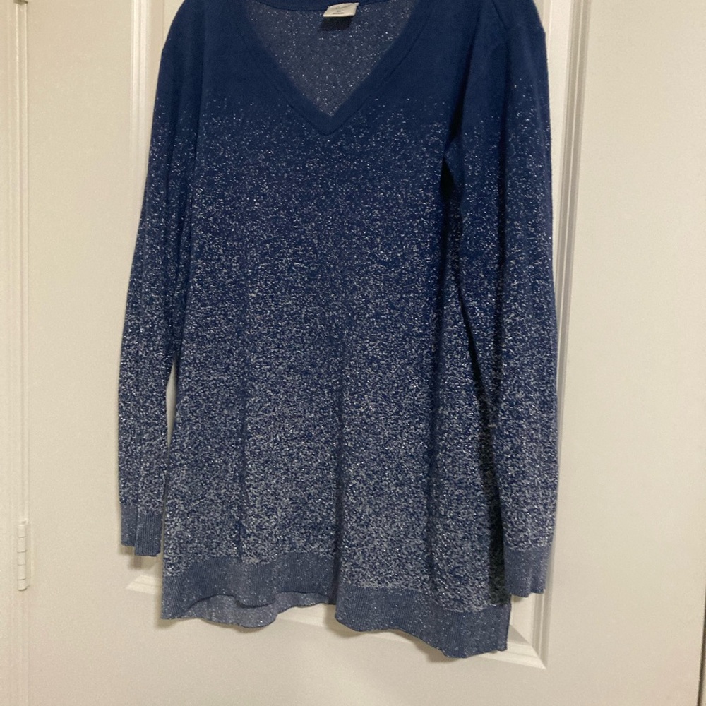 Soma Navy V-Neck Sweater